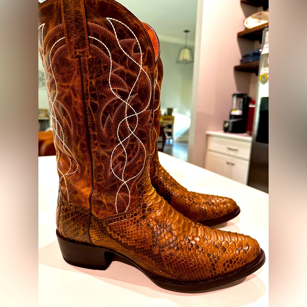 Dan Post Genuine Python boots 11.5 D. Worn less than 10 times.